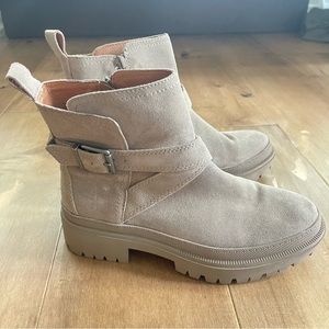 Lucky Brand Elyton Lug Sole Suede Boots
